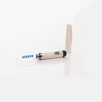 Dispositivo di auto-iniezione di insulina slimline combinato con Dosage Reminder che fornisce la somministrazione di insulina e funzionalità di facile monitoraggio del dosaggio
